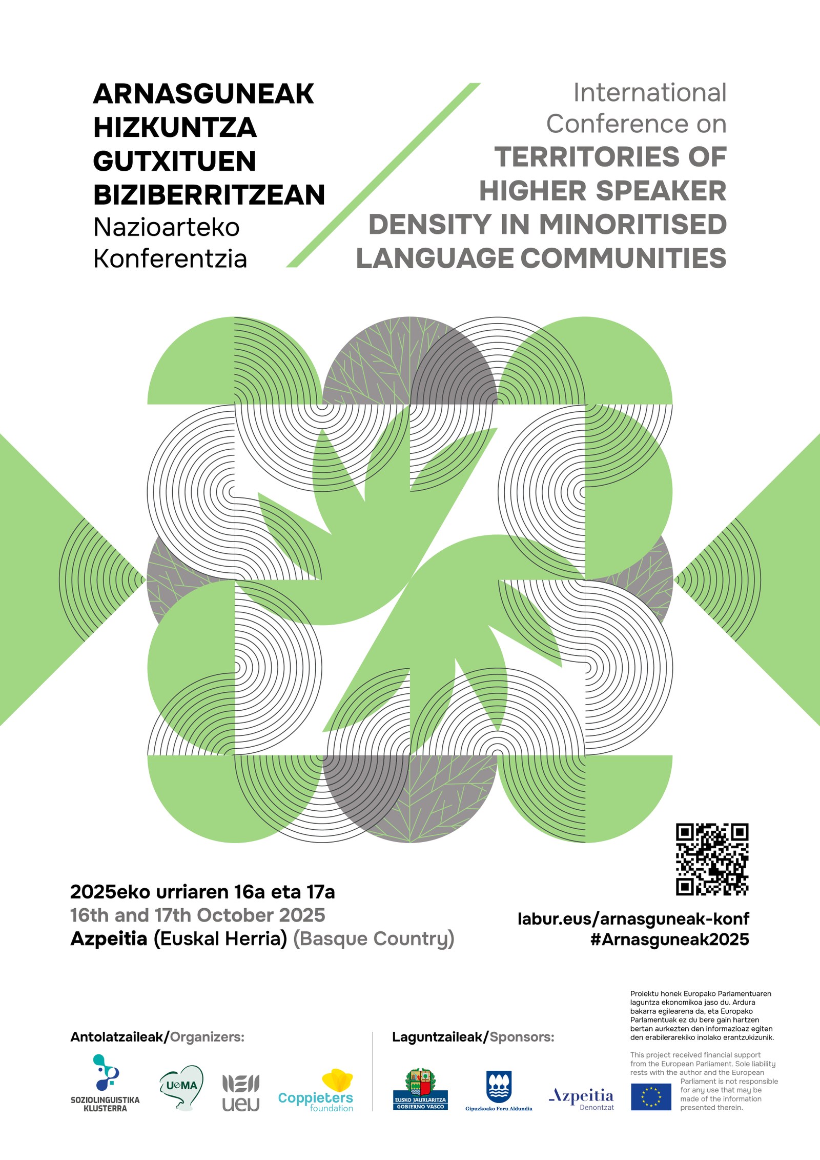 Arnasguneak Hizkuntza Gutxituen Biziberritzean. Nazioarteko konferentzia.