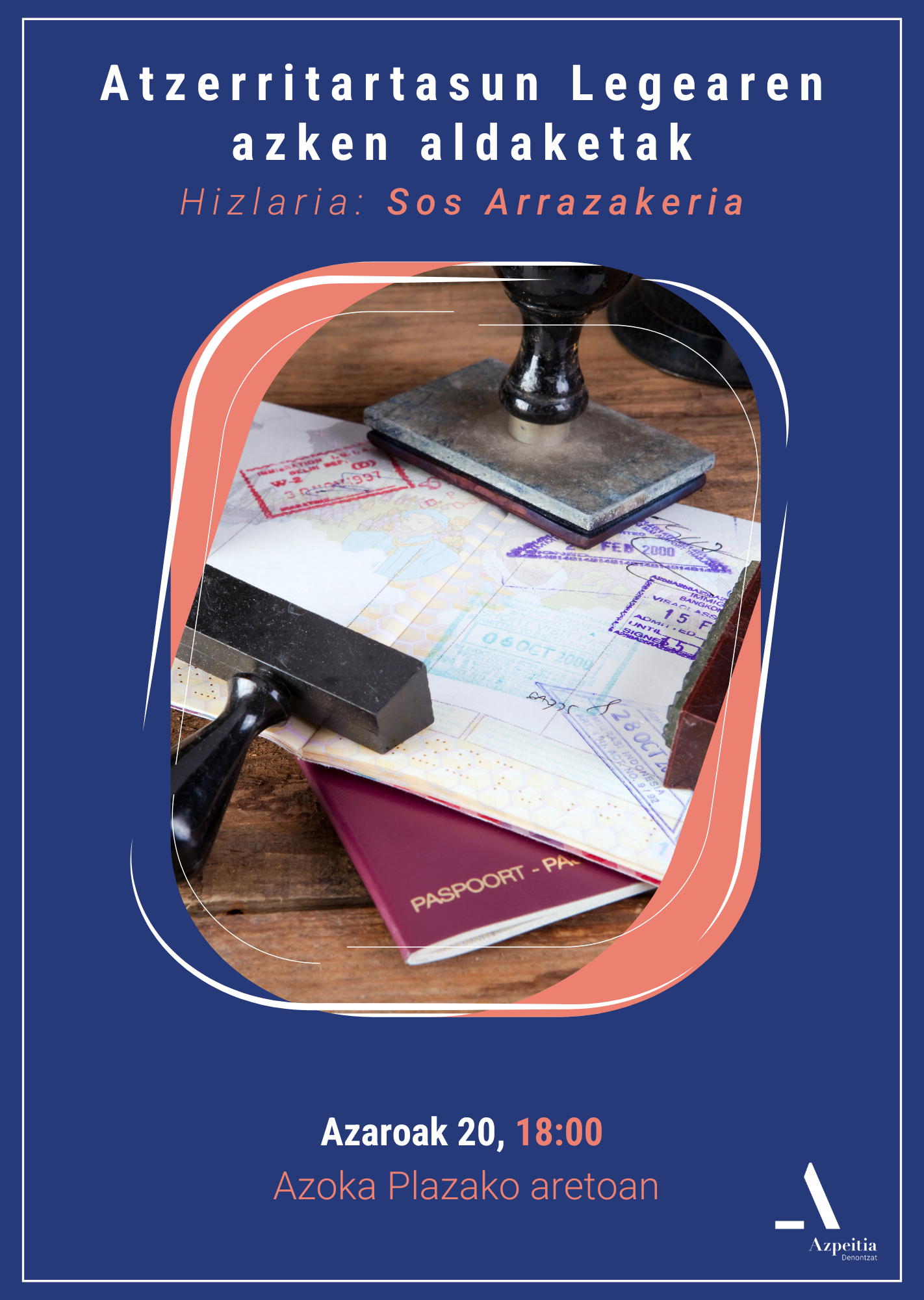 Atzerritartasun Legearen aldaketei buruzko hitzaldia