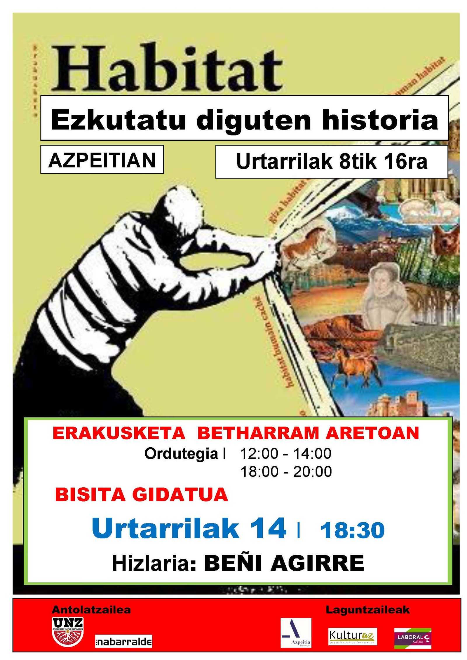 Bisita gidatua: 'Habitat. Ezkutatu diguten historia'