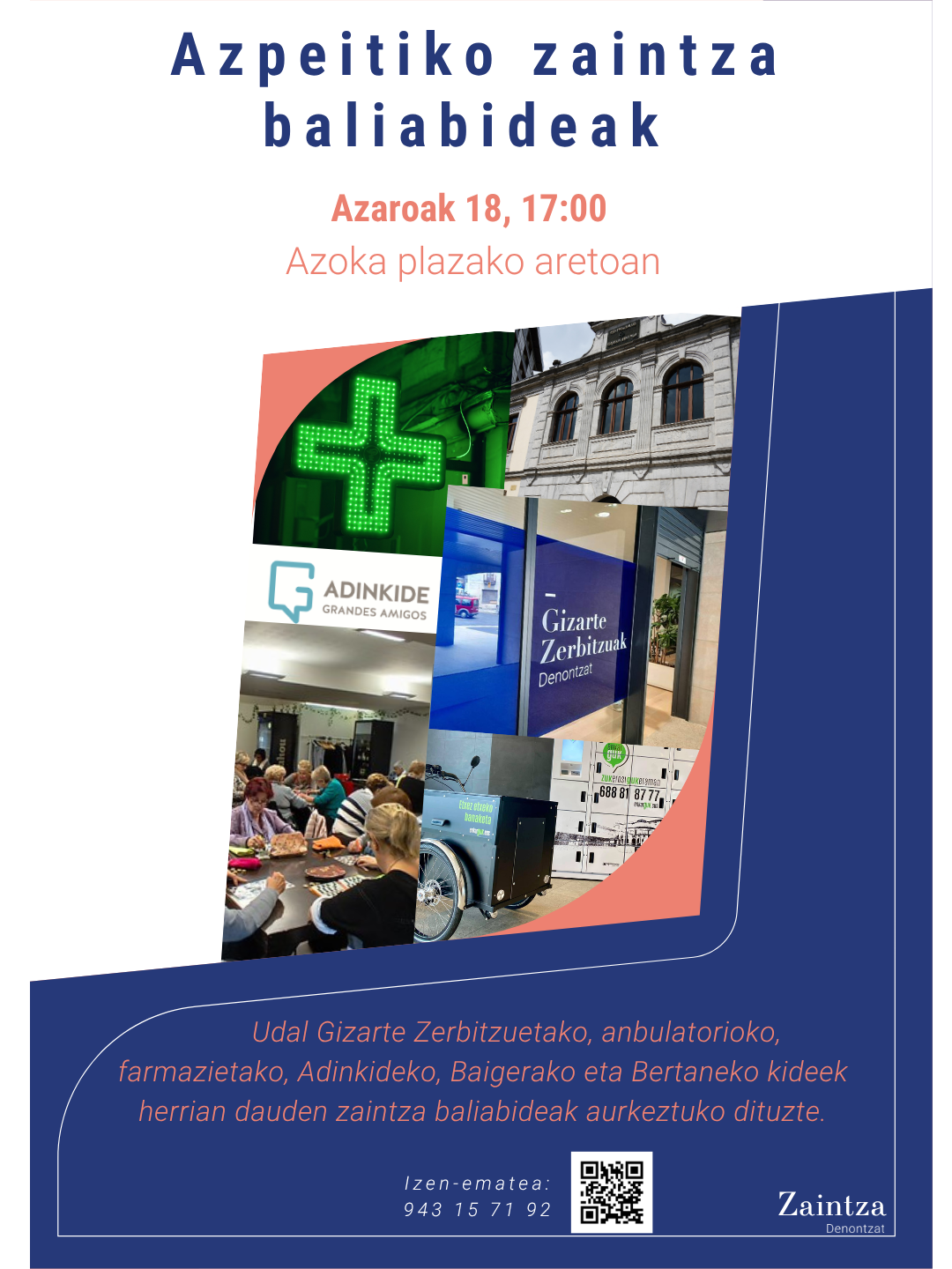 Ezagutzen al dituzu Azpeitiko zaintza baliabideak?