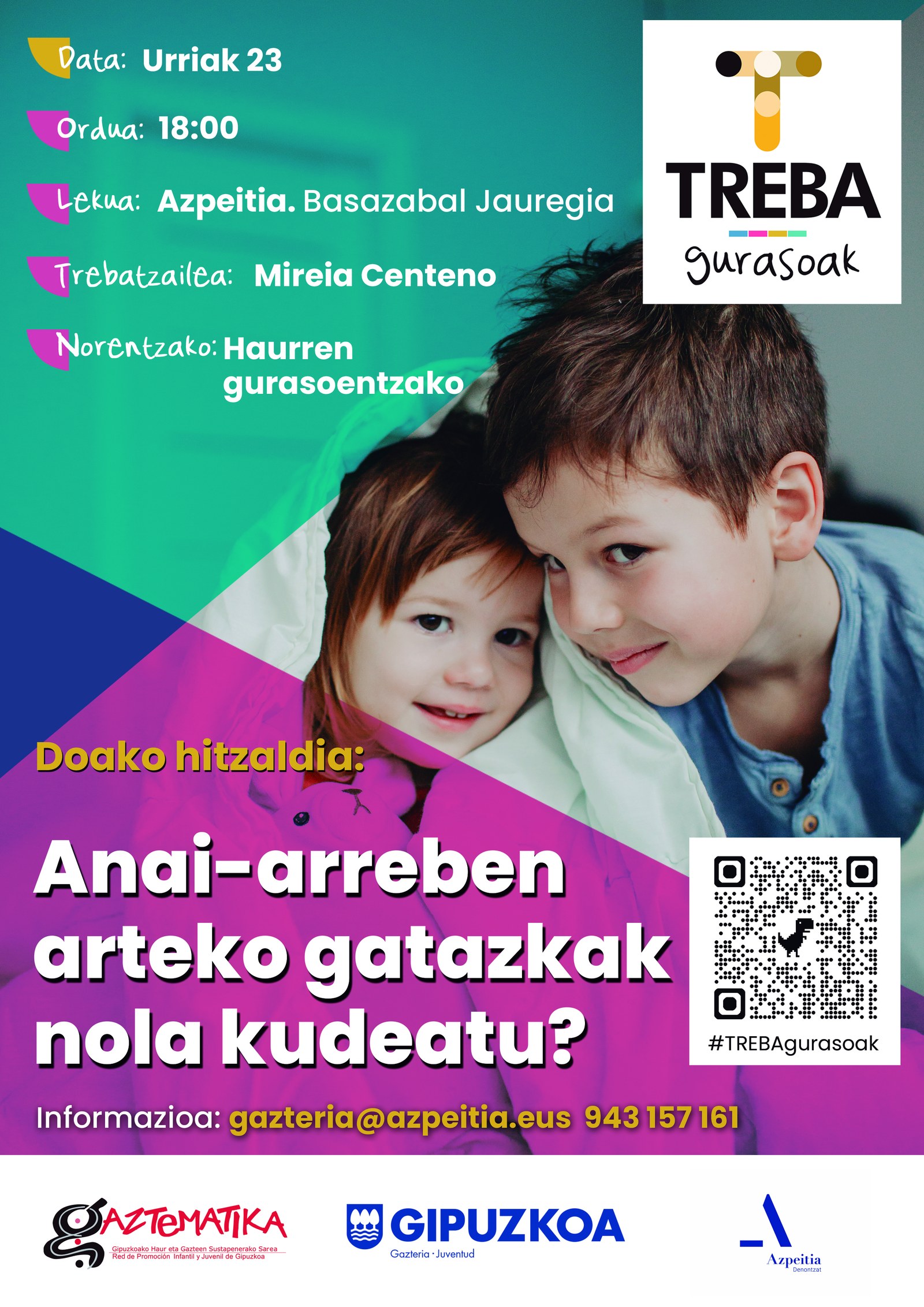 Hitzaldia: 'Anai-arreben arteko gatazkak nola kudeatu?'