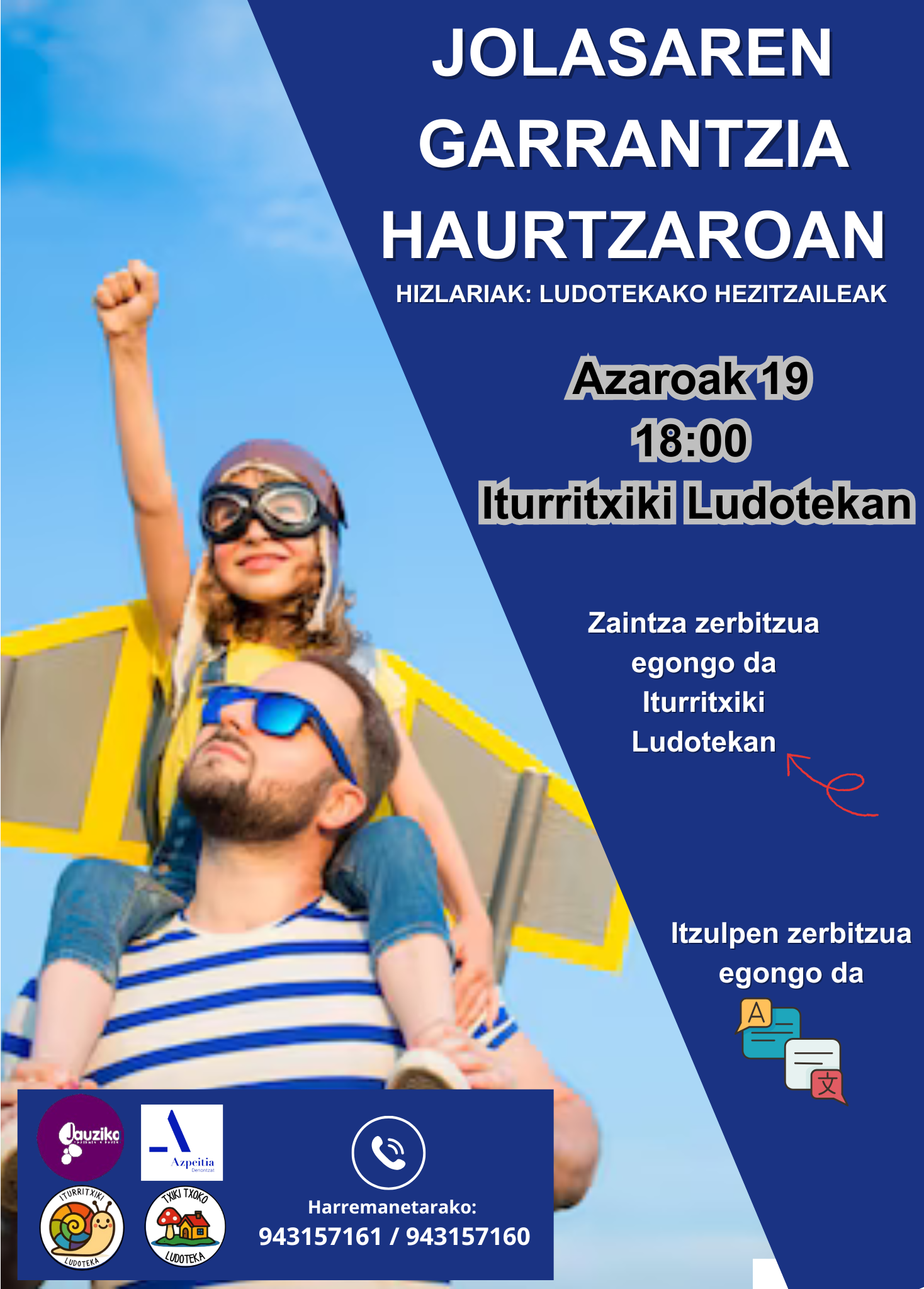 Hitzaldia: Jolasaren garrantzia haurtzaroan