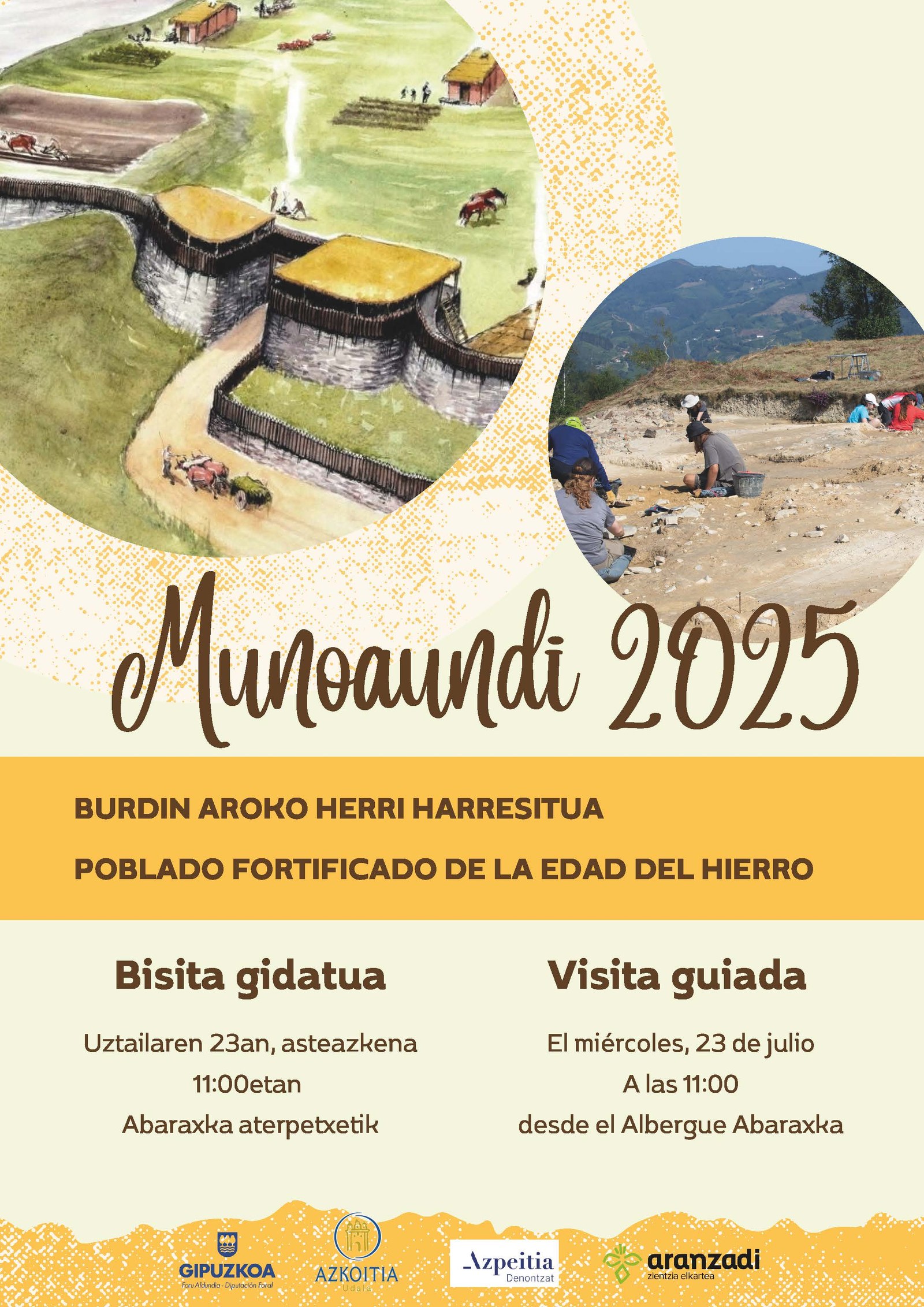 Munoaundi burdin aroko herri harresitura bisita