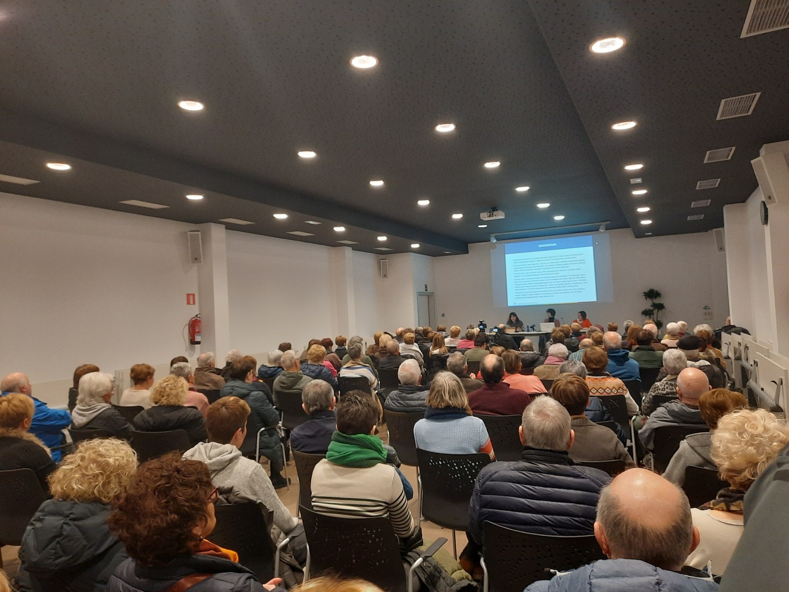 100 lagunetik gora bildu ziren ‘Adinekoen zaintzaren garrantzia’ jardunaldiaren lehen saioan