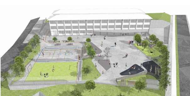 575.000 euroko inbertsioa egingo du udalak Izarraizpe ikastola publikoko jolastokia berritzeko