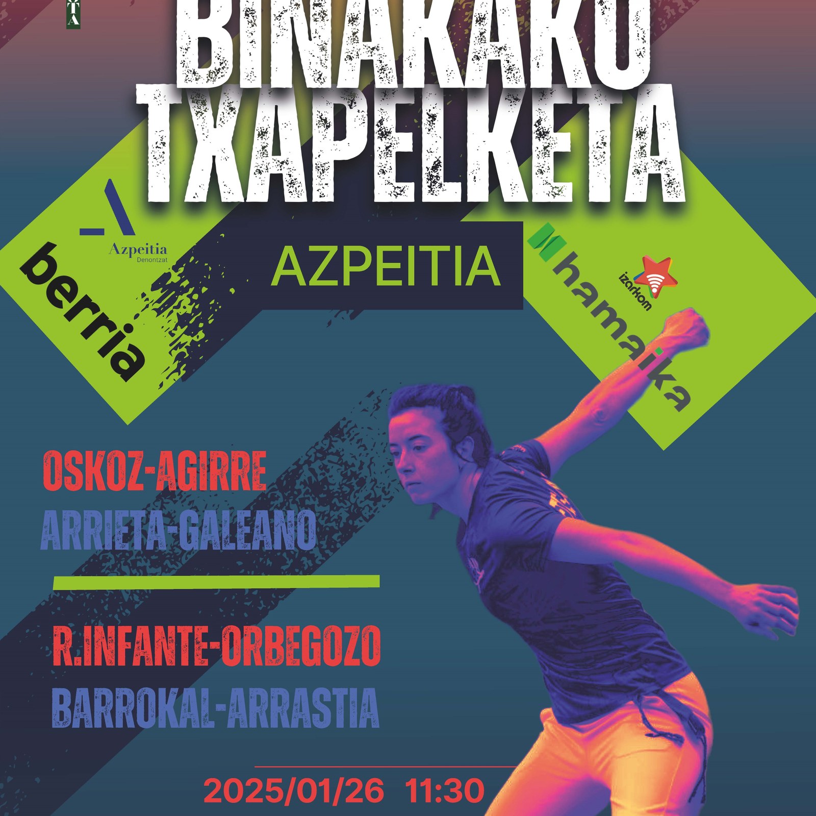 Binakako txapelketako bi partidaz gozatzeko aukera