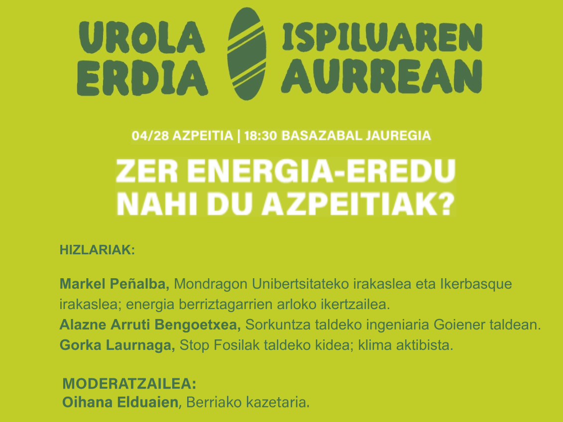 Bultzatu beharreko energia eredua aztergai