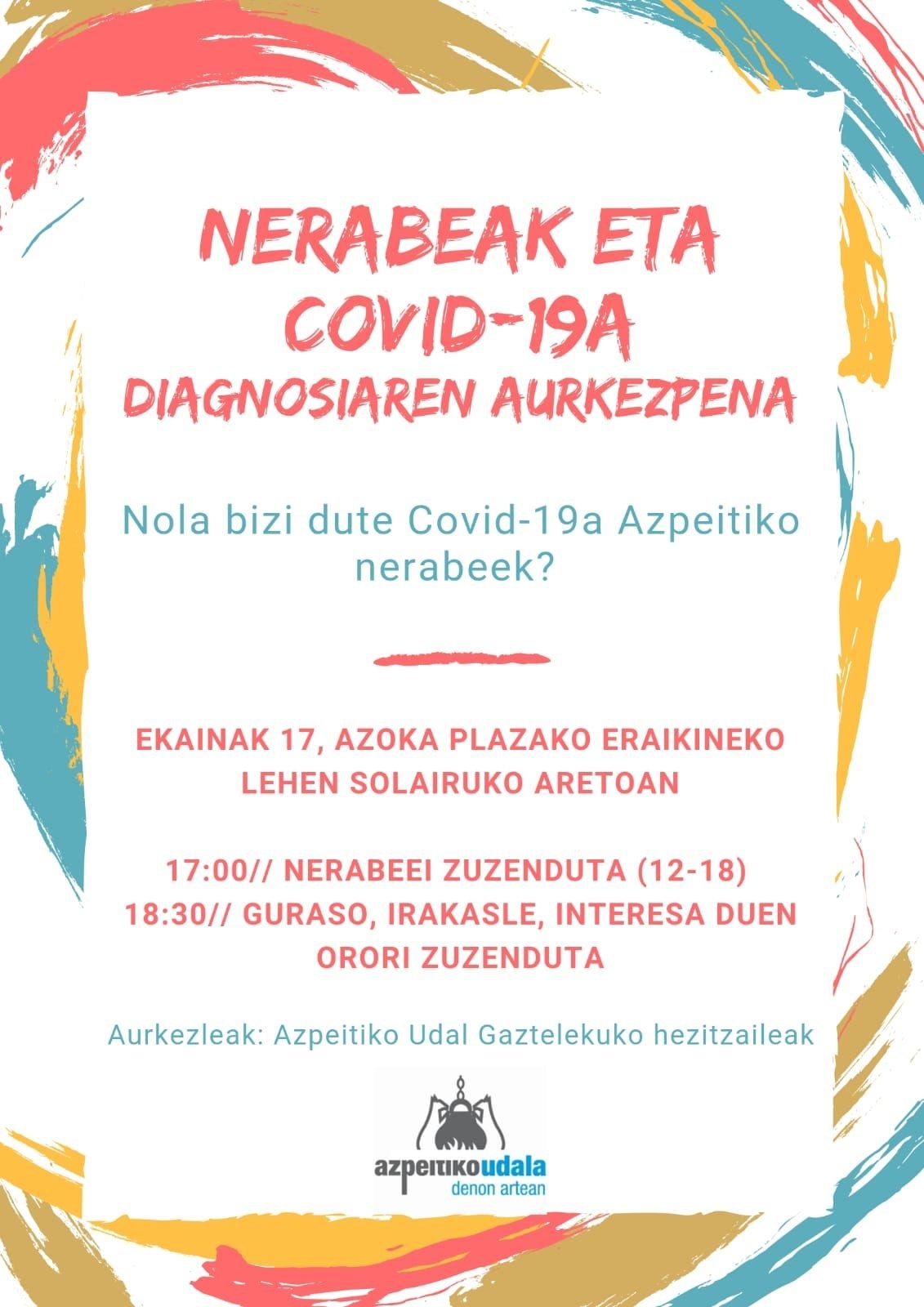 Covid-19ak eragindako pandemia nerabeek nola bizi izan duten diagnosiaren aurkezpena egingo da ostegunean