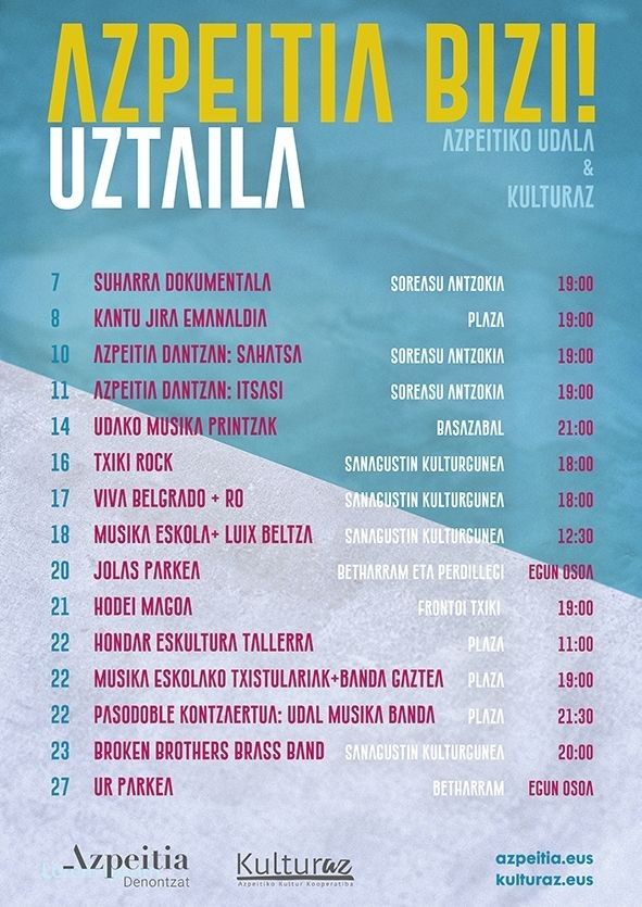 Datorren asteko jolas eta ikuskizunetarako gonbidapenak eskuratu daitezke