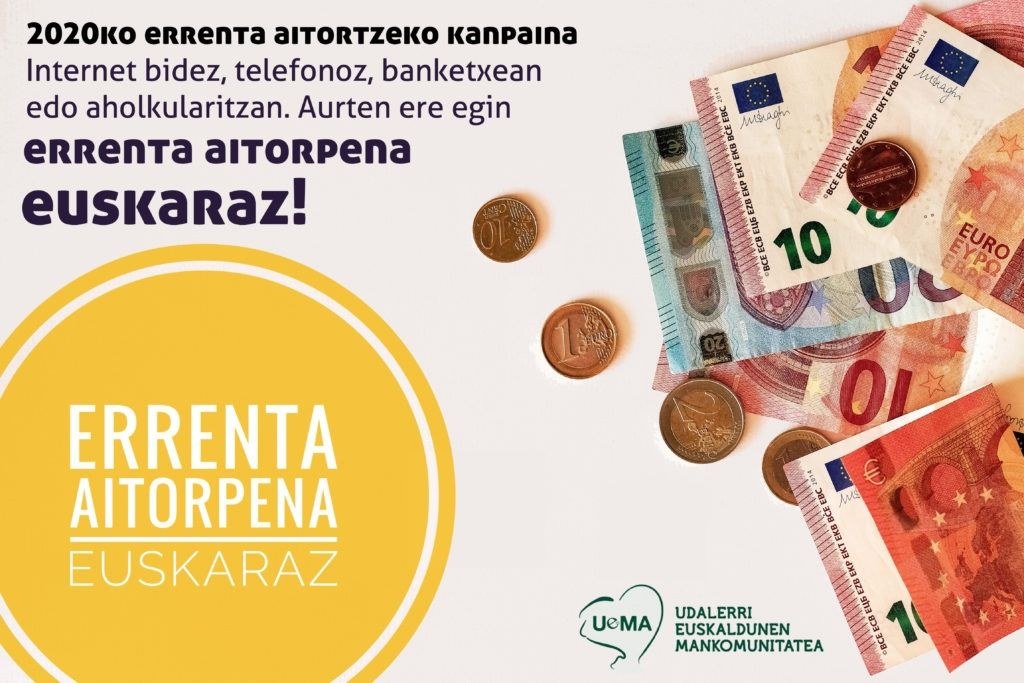 Egin errenta aitorpena euskaraz!