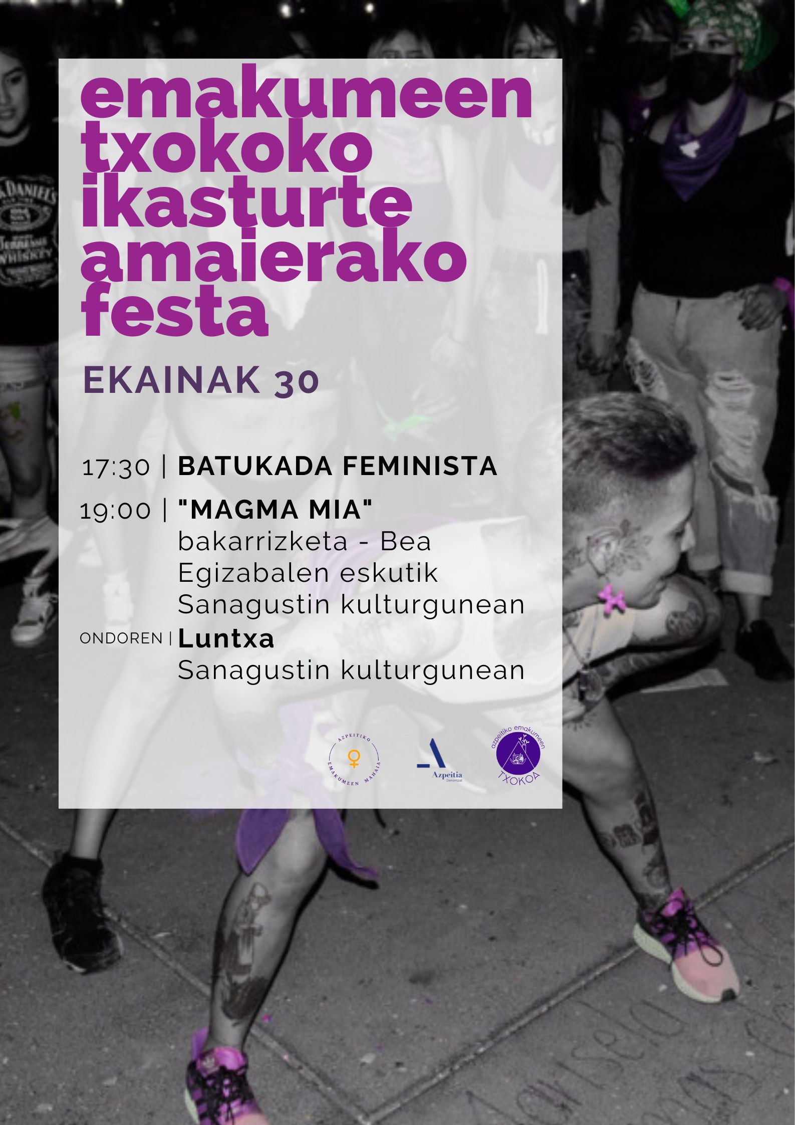Emakume Txokoaren ikasturte bukaerako festa izango da ekainaren 30ean