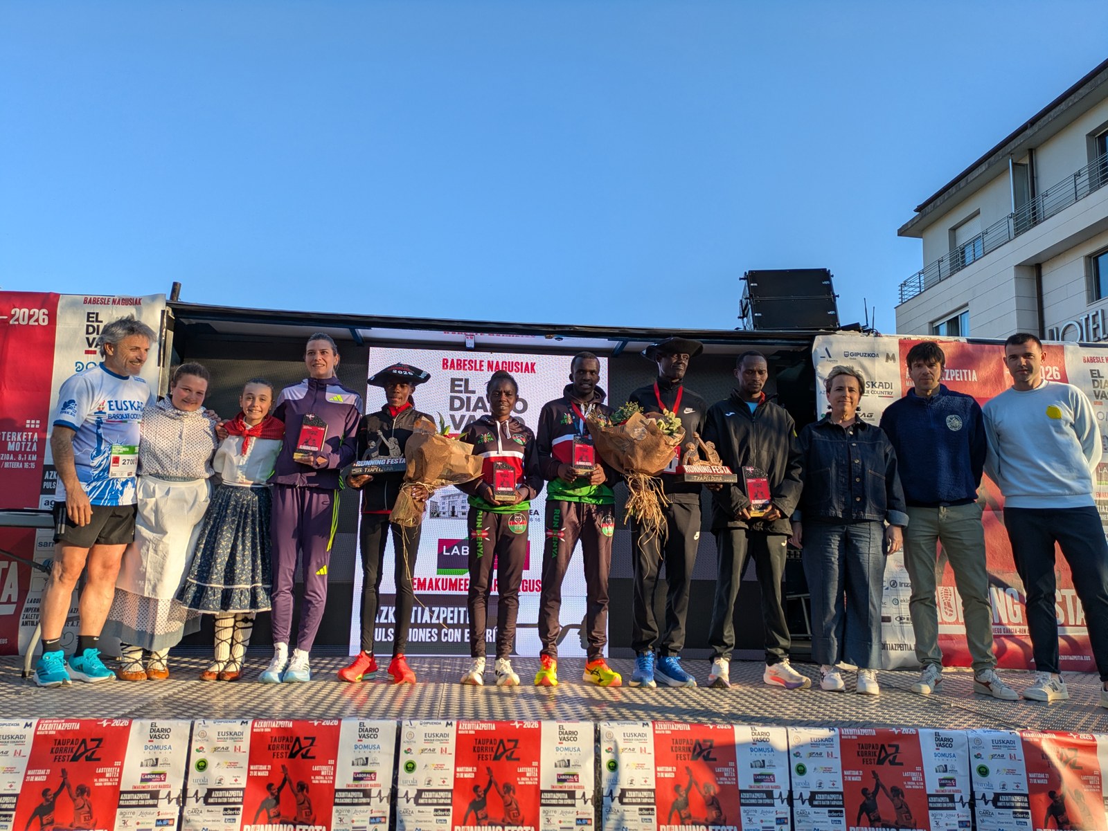 Errekorra, jendetza eta giro ona 33. Azkoitia-Azpeitia maratoi erdian