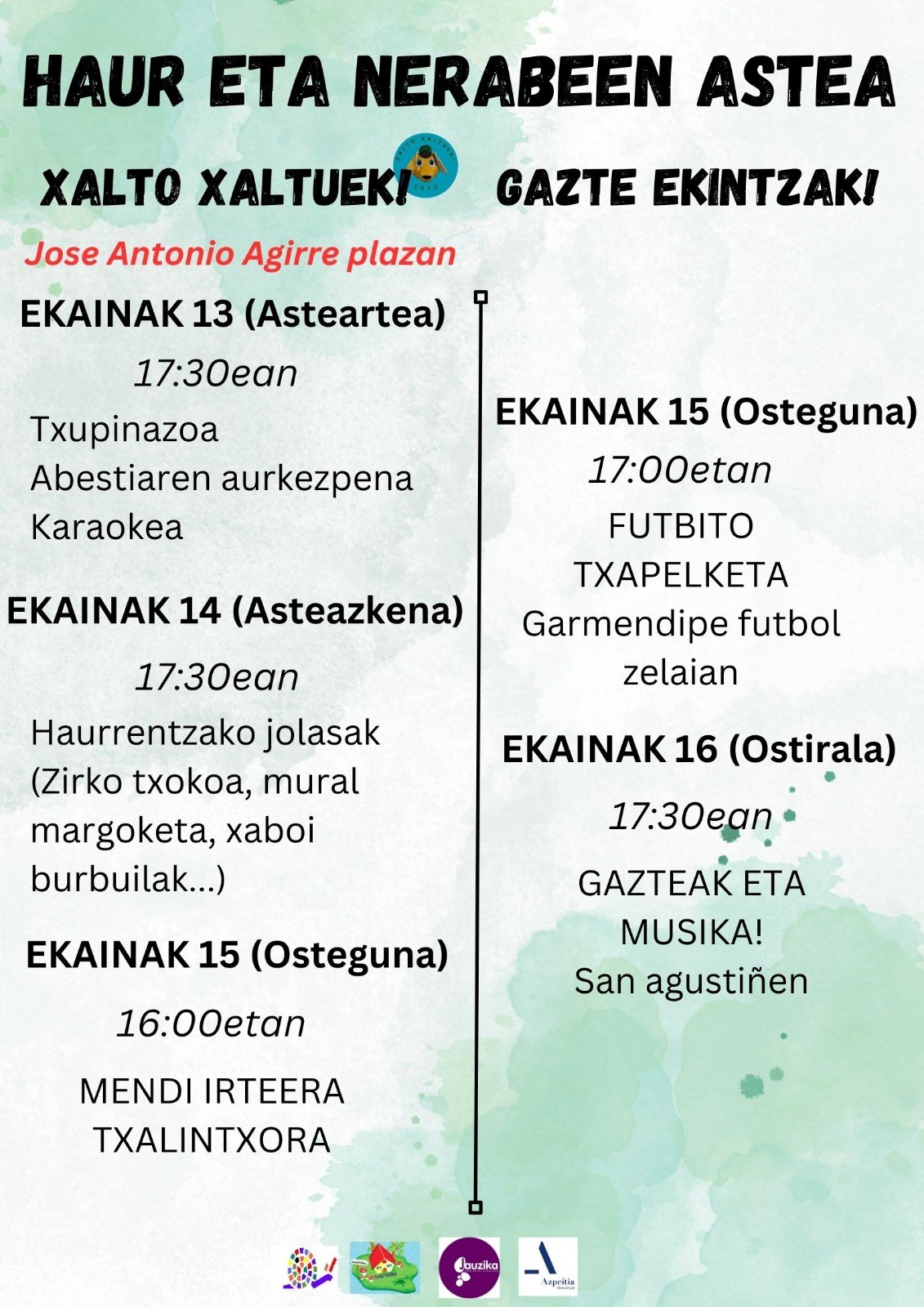 Haur eta nerabeen astea hasiko da bihar