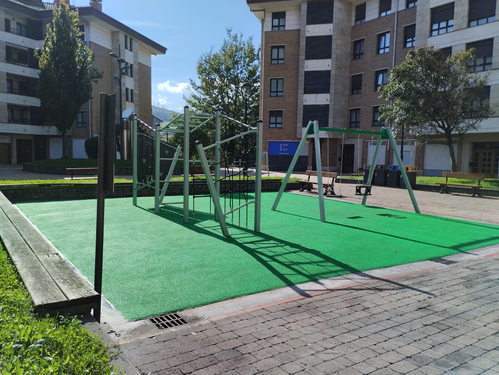 Iberotarren Plazako parkea, amaituta