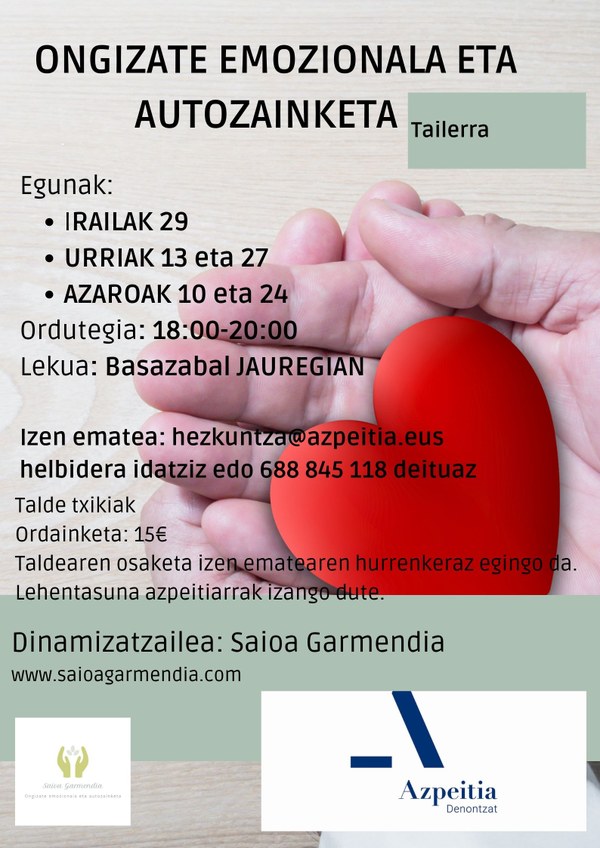 Kartela Ongizate emozionala logoarekin