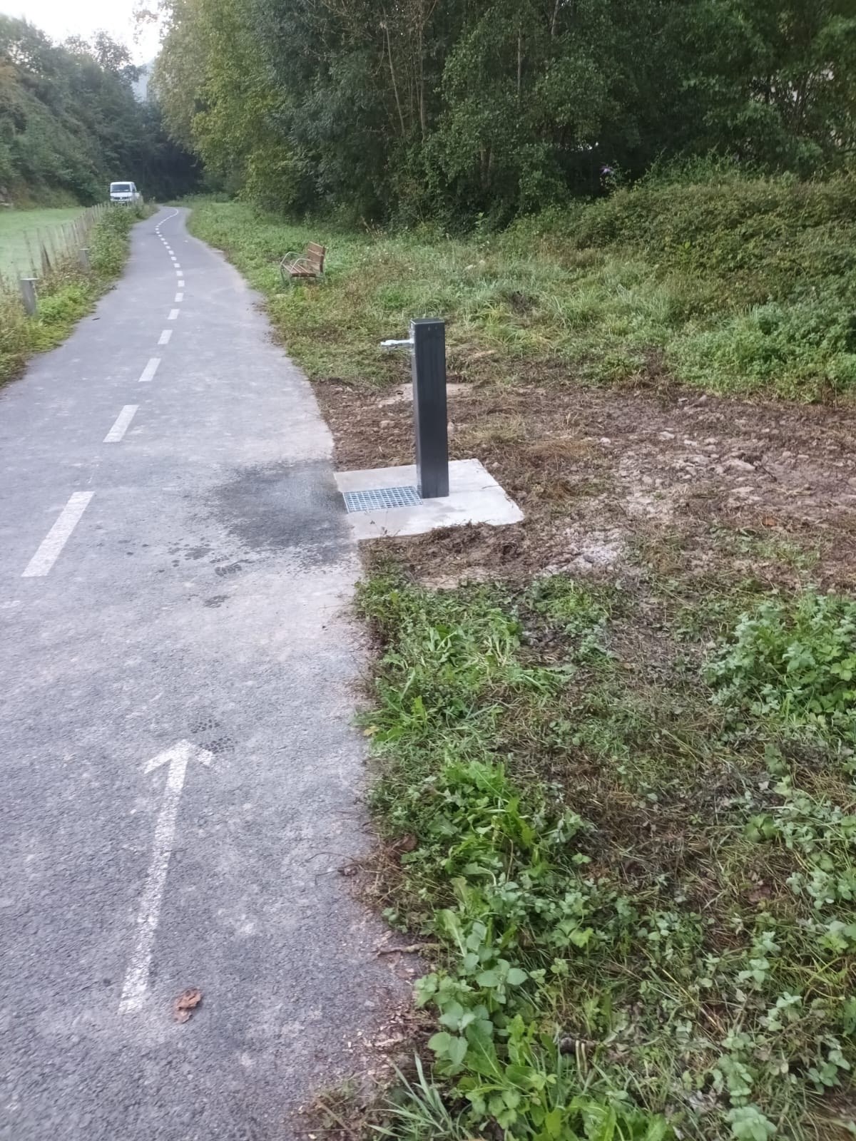 Iturri berria, Azpeitia eta Urrestilla arteko bidegorrian