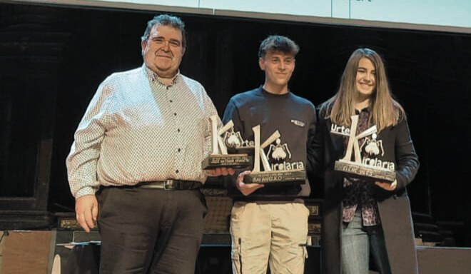 Joxean Aranetak, Ibai Angulok eta Elene Vilesek jaso dituzte Urteko Kirolaria sariak