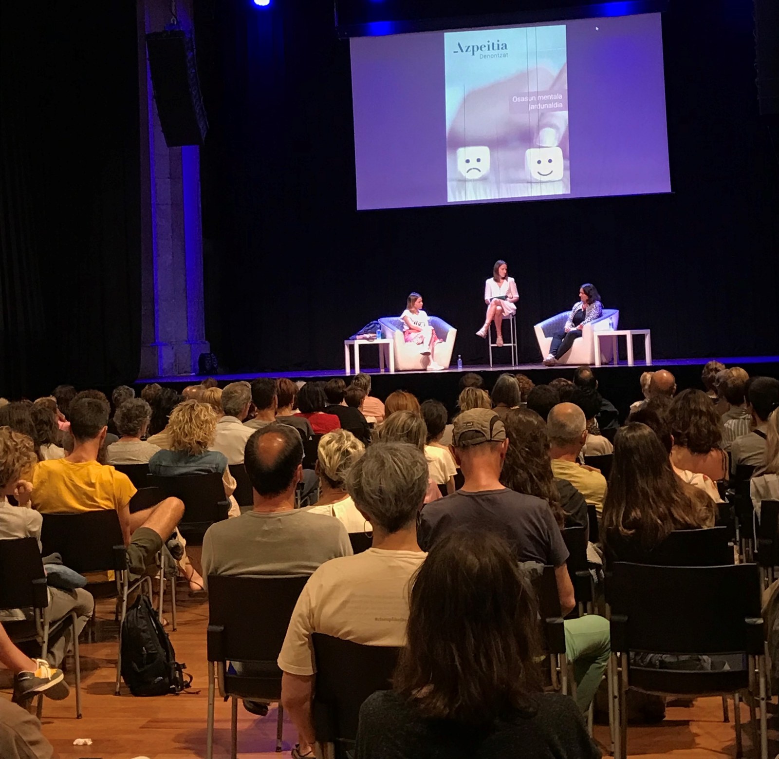 Osasun mentalaz, Garbiñe Larrea eta Aitziber Garmendia, bideoan