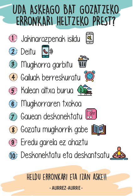 Pantailen erabilera eta etxeko gaztetxoenei mugikorra ahalik eta beranduen erosteko kontzientziazio kanpaina abiatu da